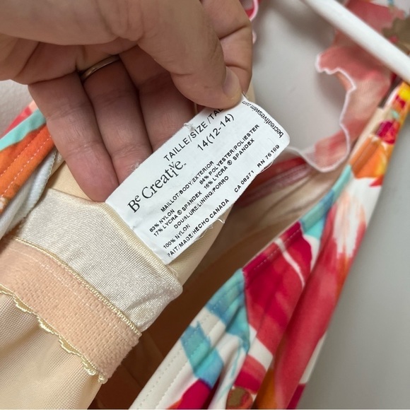 Be Creative Halter Top Floral One Piece Swimsuit 14 - Picture 11 of 11